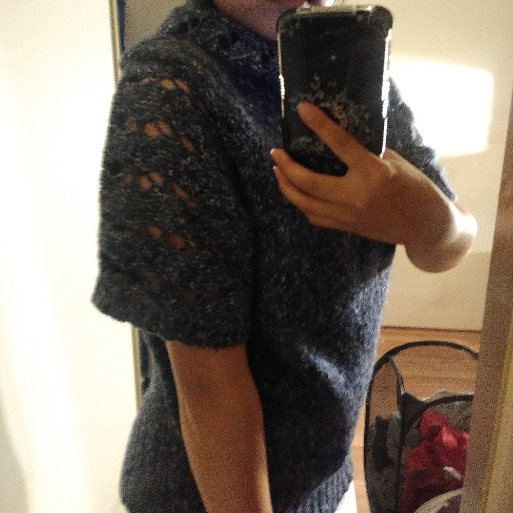 Blue knit tee - Picture 2 of 5